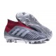 Nuevo Zapatillas de fútbol Adidas Predator 18+ FG Pogba Gris Rojo