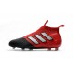Baratas Botas de fútbol adidas Ace 17+ Purecontrol FG Blanco Rojo Negro