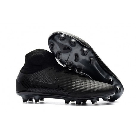 Botas de fútbol Nike Magista Obra II FG - Tacos de futbol Todo Negro