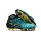 Nuevo Baratas Botas de fútbol Nike Magista Obra 2 FG Azul Voltio Negro