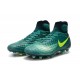 Zapatillas de fútbol Nike Magista Obra II FG Rio Volt Obsidiana Jade claro