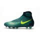Zapatillas de fútbol Nike Magista Obra II FG Rio Volt Obsidiana Jade claro