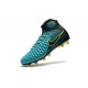 Nuevo Baratas Botas de fútbol Nike Magista Obra 2 FG Azul Voltio Negro