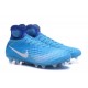 Botas de fútbol Nike Magista Obra II FG - Tacos de futbol Azul Blanco