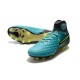 Nuevo Baratas Botas de fútbol Nike Magista Obra 2 FG Azul Voltio Negro