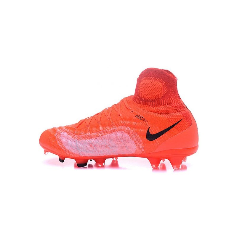 Zapatillas de fútbol Nike Magista Obra II FG Naranja Negro