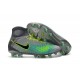 Botas de fútbol Nike Magista Obra II FG - Tacos de futbol Verde Gris Negro