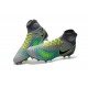 Botas de fútbol Nike Magista Obra II FG - Tacos de futbol Verde Gris Negro
