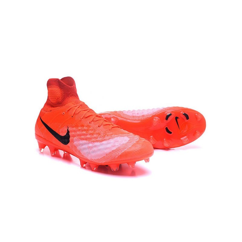 Zapatillas de fútbol Nike Magista Obra II FG Naranja Negro
