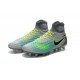 Botas de fútbol Nike Magista Obra II FG - Tacos de futbol Verde Gris Negro