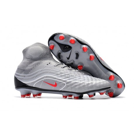 Botas de fútbol Nike Magista Obra II FG - Tacos de futbol Verde Rojo Negro