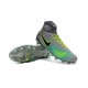 Botas de fútbol Nike Magista Obra II FG - Tacos de futbol Verde Gris Negro