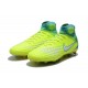 Zapatillas de fútbol Nike Magista Obra II FG Volt Blanco Azul cloro