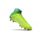 Zapatillas de fútbol Nike Magista Obra II FG Volt Blanco Azul cloro
