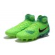 Nuevo Baratas Botas de fútbol Nike Magista Obra 2 FG Verde Negro