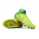 Zapatillas de fútbol Nike Magista Obra II FG Volt Blanco Azul cloro