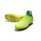 Zapatillas de fútbol Nike Magista Obra II FG Volt Blanco Azul cloro