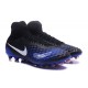 Zapatillas de fútbol Nike Magista Obra II FG Negro Azul Blanco