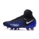 Zapatillas de fútbol Nike Magista Obra II FG Negro Azul Blanco
