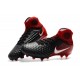 Zapatillas de fútbol Nike Magista Obra II FG Negro Blanco Hyper Rojo