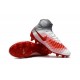 Nuevo Baratas Botas de fútbol Nike Magista Obra 2 FG Blanco Rojo