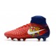 Nuevo Baratas Botas de fútbol Nike Magista Obra 2 FG Barcelona Rojo Azul