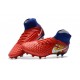 Nuevo Baratas Botas de fútbol Nike Magista Obra 2 FG Barcelona Rojo Azul