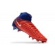 Nuevo Baratas Botas de fútbol Nike Magista Obra 2 FG Barcelona Rojo Azul