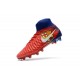 Nuevo Baratas Botas de fútbol Nike Magista Obra 2 FG Barcelona Rojo Azul