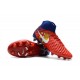 Nuevo Baratas Botas de fútbol Nike Magista Obra 2 FG Barcelona Rojo Azul