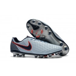 Nuevo Zapatillas de fútbol Nike Magista Opus 2 FG Gris Negro Rojo