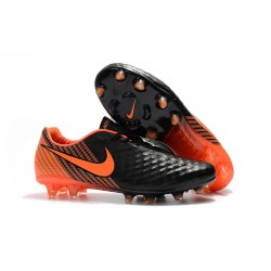 Botas de fútbol Nike Magista Opus 2 FG para Hombre Negro Blanco Naranja