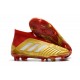 Baratas Botas de fútbol Adidas Predator 18+ FG Oro Rojo Blanco