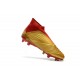 Baratas Botas de fútbol Adidas Predator 18+ FG Oro Rojo Blanco