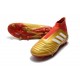Baratas Botas de fútbol Adidas Predator 18+ FG Oro Rojo Blanco