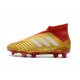 Baratas Botas de fútbol Adidas Predator 18+ FG Oro Rojo Blanco