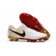 Botas de fútbol Nike Tiempo Legend VII Botas de Tacos Blanco Dorado