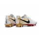 Botas de fútbol Nike Tiempo Legend VII Botas de Tacos Blanco Dorado