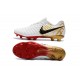 Botas de fútbol Nike Tiempo Legend VII Botas de Tacos Blanco Dorado