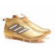 Zapatos de fútbol adidas Ace 17+ Purecontrol FG Oro Blanco