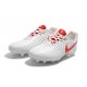 Botas Baratas Nike Tiempo Legend VII FG Blanco Rojo