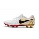 Botas de fútbol Nike Tiempo Legend VII Botas de Tacos Blanco Dorado