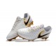 Zapatillas de fútbol Nike Tiempo Legend VII FG Blanco Oro Negro