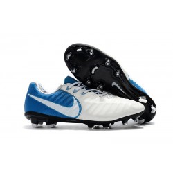 Botas de fútbol Nike Tiempo Legend VII FG Para Hombre Blanco Azul