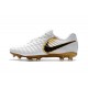 Zapatillas de fútbol Nike Tiempo Legend VII FG Blanco Oro Negro