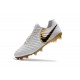 Zapatillas de fútbol Nike Tiempo Legend VII FG Blanco Oro Negro