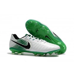 Zapatillas de fútbol Baratas Nike Tiempo Legend VII FG Blanco Verde Negro