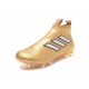Zapatos de fútbol adidas Ace 17+ Purecontrol FG Oro Blanco