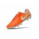Zapatillas de fútbol Nike Tiempo Legend VII FG Volt Blanco Naranja