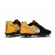 Botas de fútbol Nike Tiempo Legend VII Botas de Tacos Negro Blanco Amarillo
